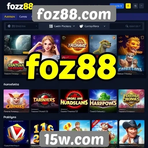 Análise da diversidade de jogos disponíveis no foz88.com